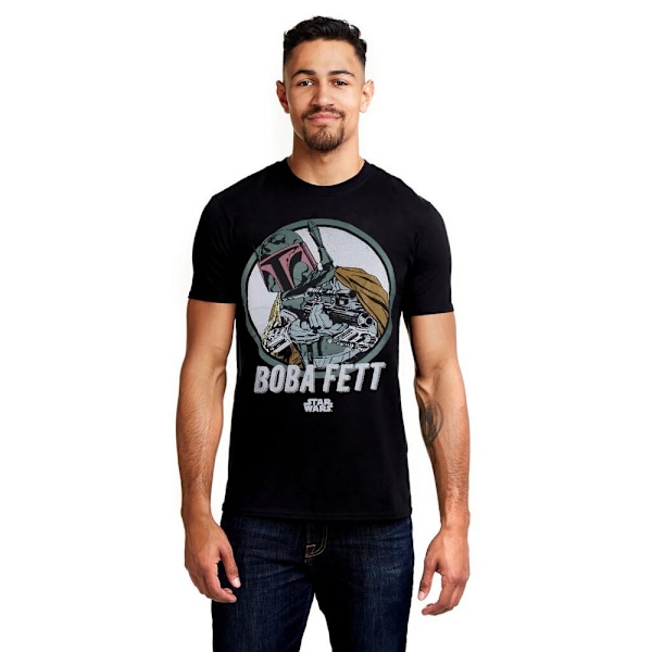 Star Wars Boba Fett Retro T-shirt L Svart Black L