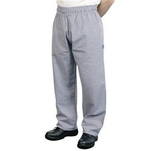 BonChef Check Baggy Herrkockbyxor XS Svart/Vit Black/White XS