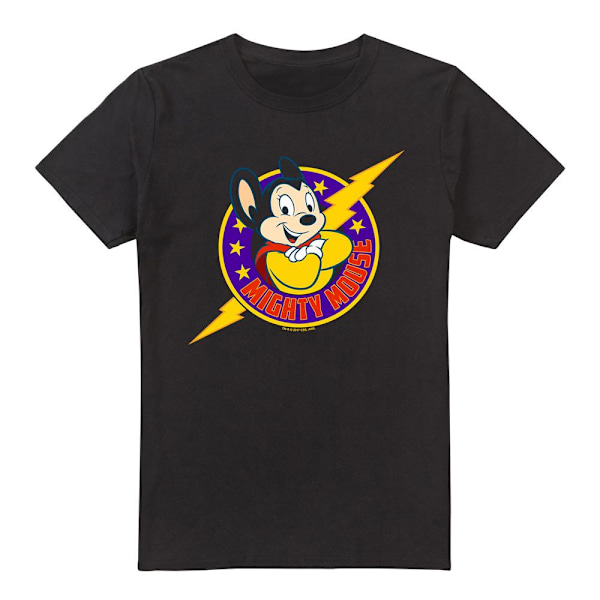 Mighty Mouse Herr Mighty Hero T-Shirt L Svart Black L