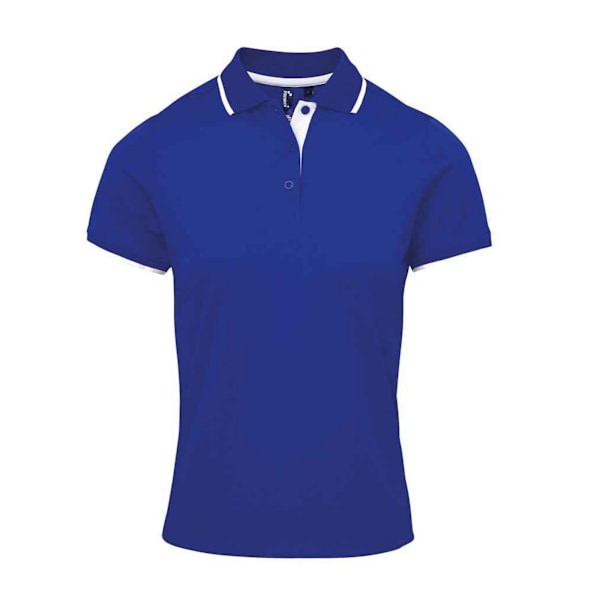 Premier Dam/Kvinnor Coolchecker Kontrast Pique Poloshirt XXL Royal Blue/White XXL