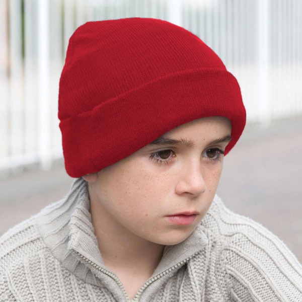 Result Junior Unisex Wooly Vinter/Ski Termisk Mössa One Size Röd Red One Size