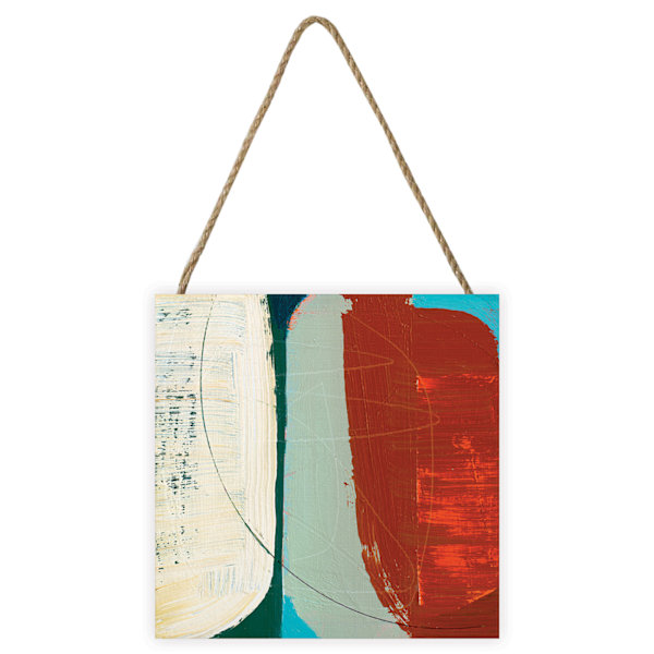 Joanne Last Abstract 11 Träblock En Storlek Brun/Vit/Grå Brown/White/Grey One Size
