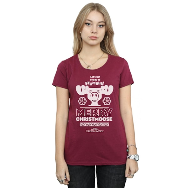 National Lampoon´s Christmas Vacation Womens/Ladies Merry Chris Burgundy S