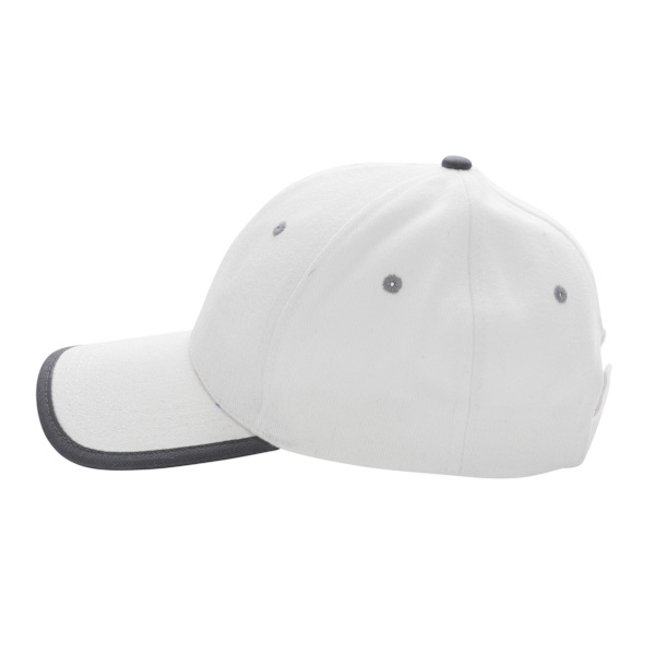 XD Collection Impact Aware Kontrast Borstad Bomull 6-Panel Keps White One Size