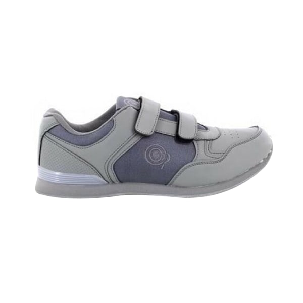 Dek Drive Touch Fastening Trainer-Style Lawn Bowling Shoes för män Grey 12 UK