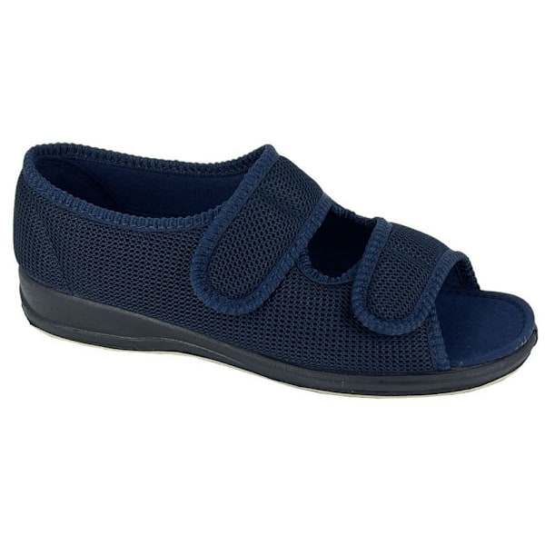 Sleepers Dam/Kvinnor Betty Extra Wide Tofflor 5 UK Marinblå Navy Blue 5 UK