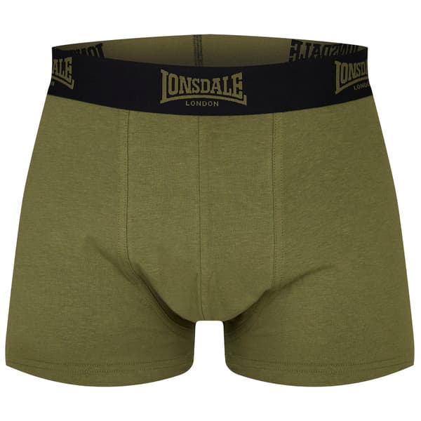 Lonsdale Herr Camo Boxershorts (2-pack) S Khaki Khaki S