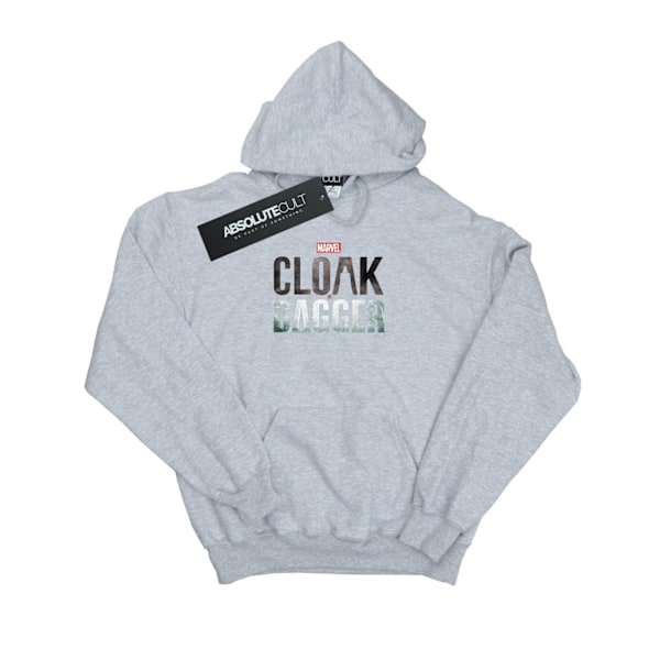 Marvel Herr Cloak And Dagger Logo Hoodie S Sports Grey Sports Grey S