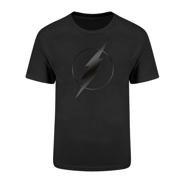 Flash unisex logotyp för vuxna T-shirt L Svart Black L