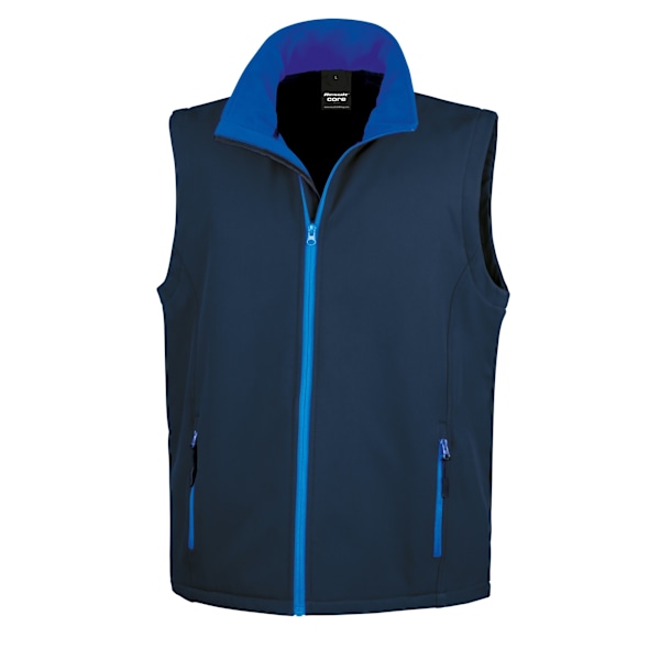 Result Core Printable Softshell Bodywarmer för män 3XL Marinblå / Royalblå Navy / Royal 3XL