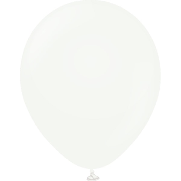 Kalisan Latex Retro Ballonger (Pack med 100) One Size Vit White One Size