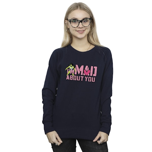 Marvel Dam She-Hulk Mad About You Sweatshirt XXL Marinblå Navy Blue XXL