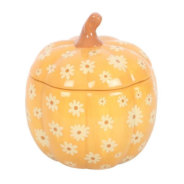 Something Different Groovy Ghosts Pumpa Oljebrännare One Size O Orange/White One Size