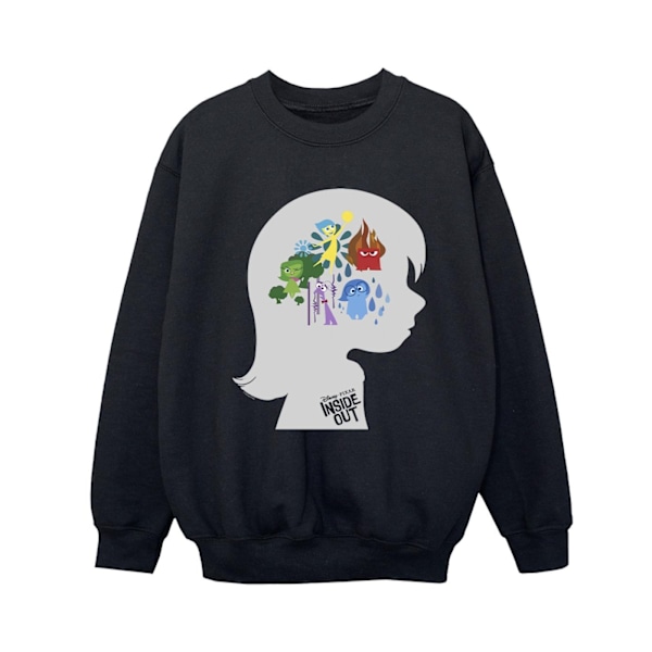 Disney Boys Inside Out Huvud Silhuett Sweatshirt 12-13 År B Black 12-13 Years