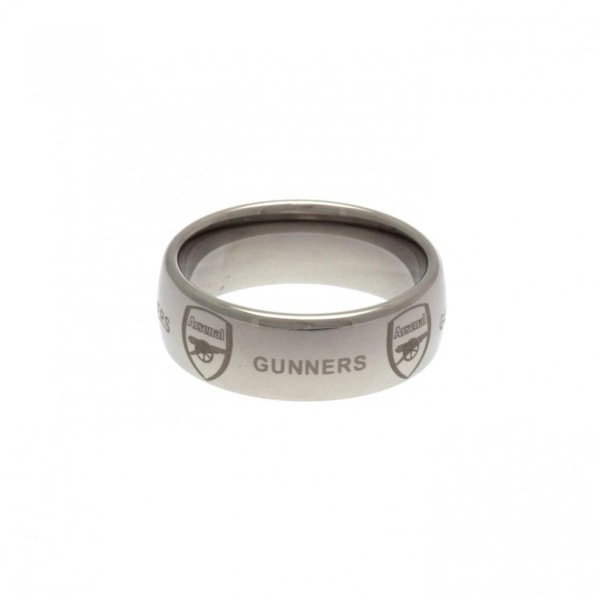 Arsenal FC Super Titanium Ring S Silver Silver S
