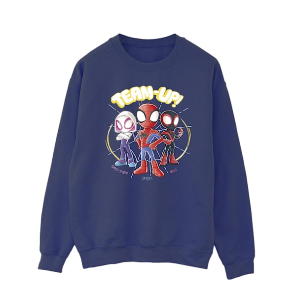 Marvel Herr Spidey And His Amazing Friends Sketch Sweatshirt L Navy Blue L