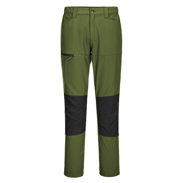 Portwest herr WX2 Slim Work Trousers 30R olivgrön Olive Green 30R