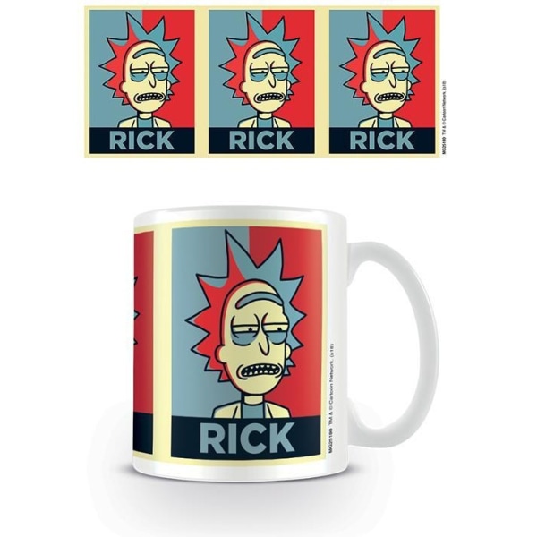 Rick And Morty Campaign Mugg One Size Vit/Röd/Blå White/Red/Blue One Size