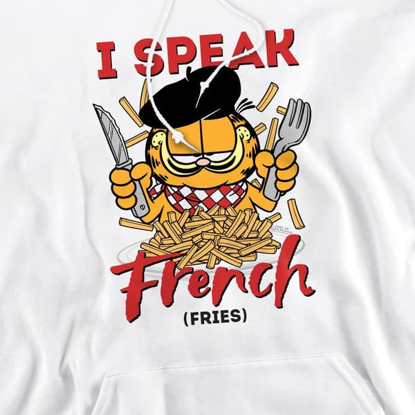 Garfield Herr Talar Kärlek Huvtröja S Vit White S