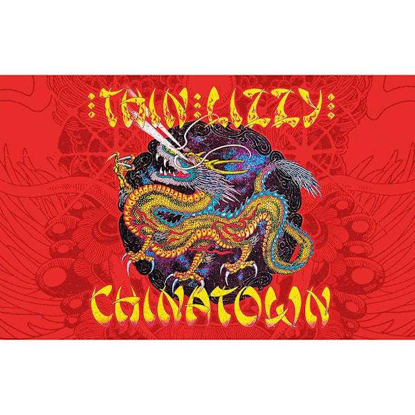Thin Lizzy Chinatown Textil Affisch En Storlek Röd Red One Size