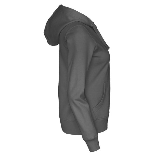 Cottover Dam/Dam Hoodie med dragkedja XXL Charcoal Charcoal XXL