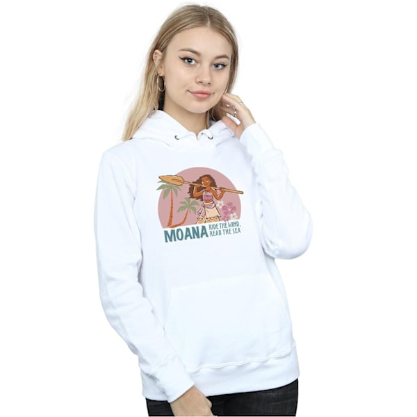 Disney Dam/Kvinnor Moana Läs Havet Hoodie M Vit White M