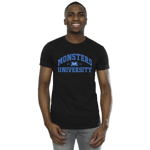 Disney Herr Monsters University Logotyp T-shirt S Svart Black S