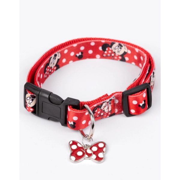 Minnie Mouse Hundhalsband Set M Röd/Vit/Svart Red/White/Black M