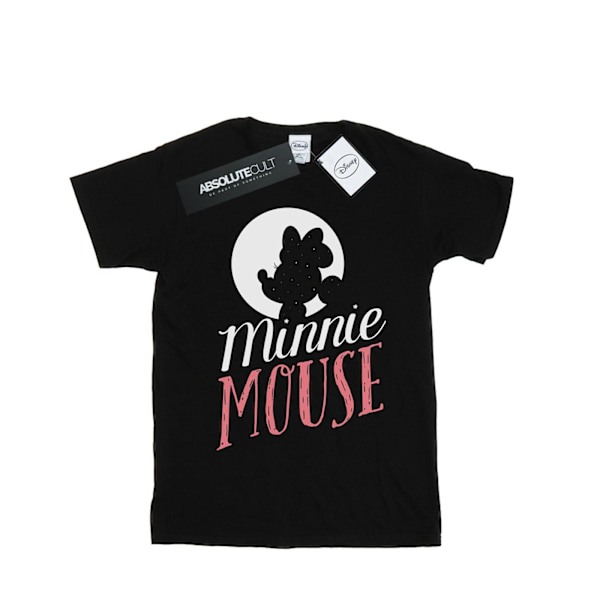 Disney Boys Minnie Mouse Moon Silhouette T-Shirt 7-8 år Svart Black 7-8 Years