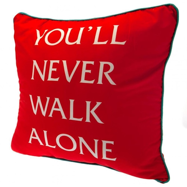 Liverpool FC YNWA Crest Square Cushion One Size Röd Red One Size