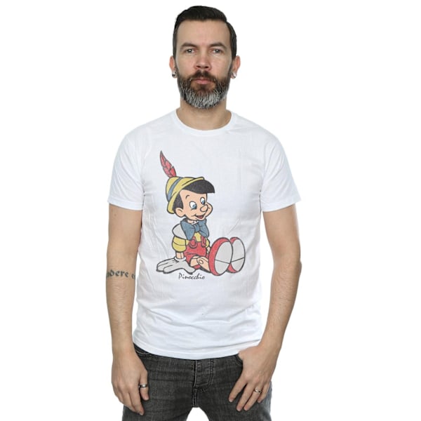 Pinocchio Klassisk Bomull T-shirt M Vit White M