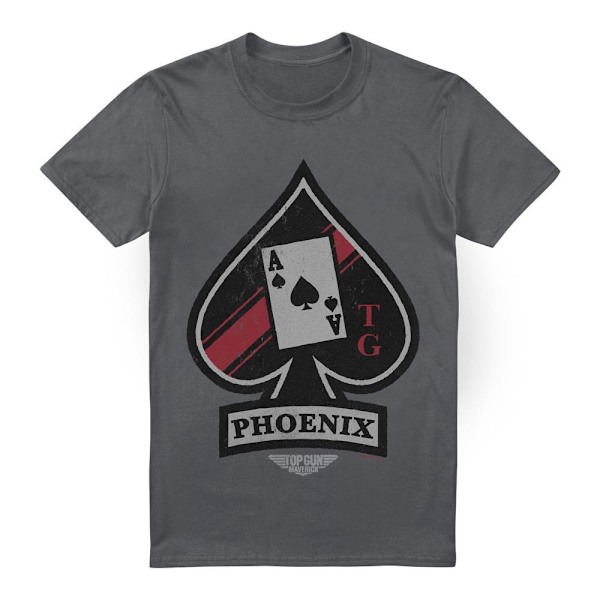 Top Gun: Maverick Herr Phoenix Anropssignal T-Shirt 4XL Kolgrå Charcoal 4XL