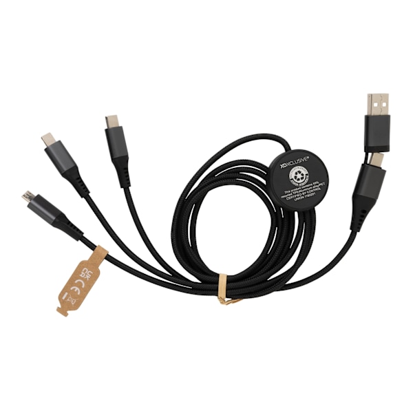 XD Xclusive Terra Återvunnen 6-I-1 Kabel One Size Grå Grey One Size