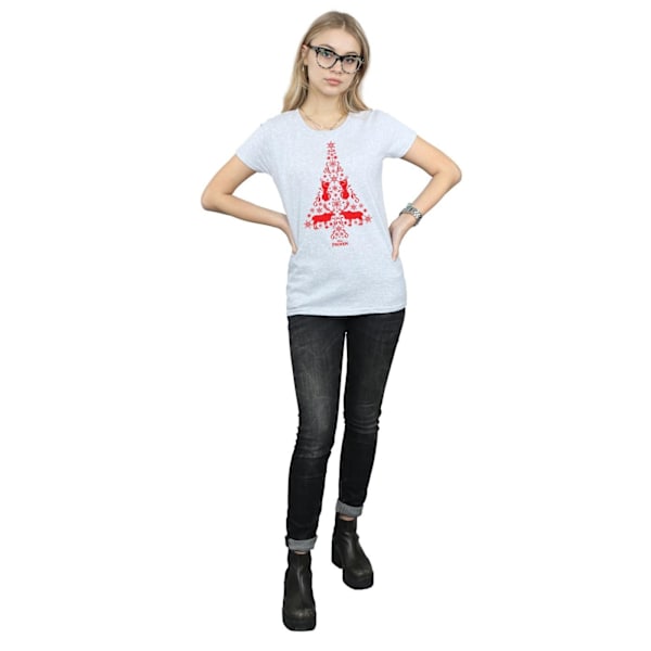 Disney Dam/Damer Frozen Julgran Bomull T-shirt XL Sp Sports Grey XL