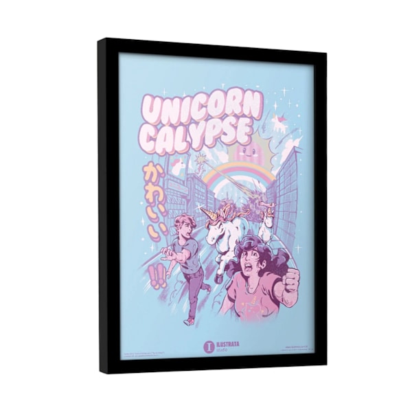 Ilustrata Unicorncalypse Print 40cm x 30cm Multifärgad Multicoloured 40cm x 30cm