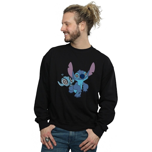 Disney Herr Lilo And Stitch Hypnotiserad Sweatshirt XXL Svart Black XXL