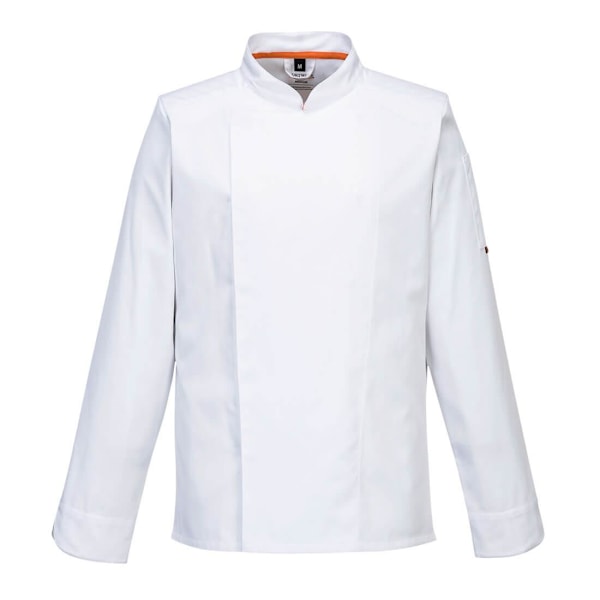 Portwest Herr C846 Pro Air-Mesh Långärmad Kockjacka M Vit White M