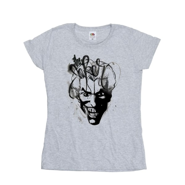 Batman Dam/Kvinnor The Joker Skiss T-Shirt S Sportgrå Sports Grey S