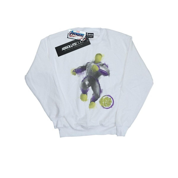 Marvel Mens Avengers Endgame Painted Hulk Sweatshirt 4XL Vit White 4XL