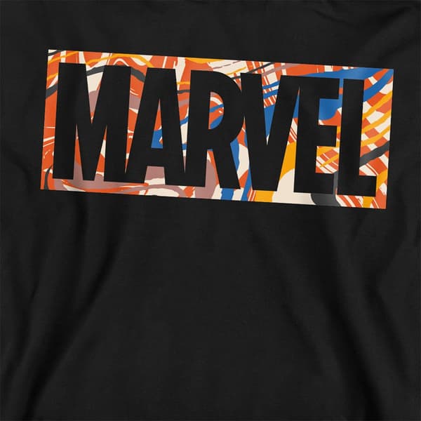 Marvel Barn/Kids Paint Brick Pull Over Hoodie 12-13 år Black 12-13 Years