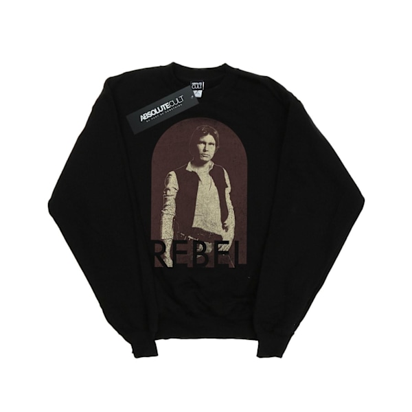 Star Wars Boys Han Solo Rebel Sweatshirt 7-8 år Svart Black 7-8 Years