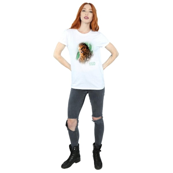 Star Wars Dam/Damer The Last Jedi Chewbacca Borstad Bomull White 3XL