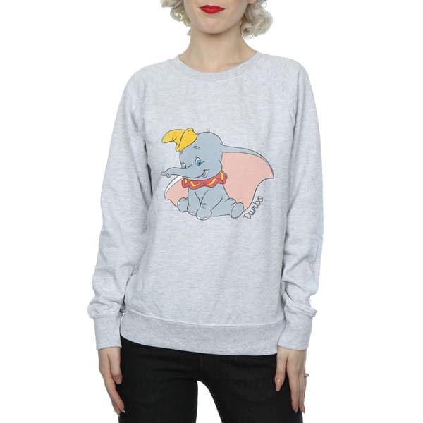 Dumbo Damkläder/Dam Classic Heather Sweatshirt L Heather Grey Heather Grey L