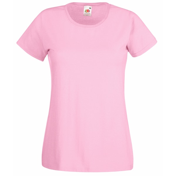 Fruit Of The Loom Dam/Kvinnors Lady-Fit Valueweight Kortärmad T-shirt Light Pink XS