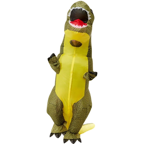 Smiffys Unisex Vuxen T-Rex Kostym Uppblåsbar One Size Grön Green One Size
