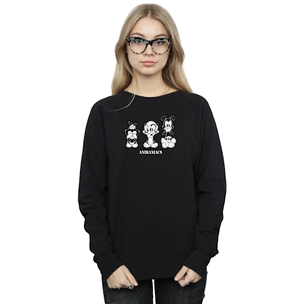 Animaniacs Dam/Damer Tre Evils Sweatshirt XXL Svart Black XXL