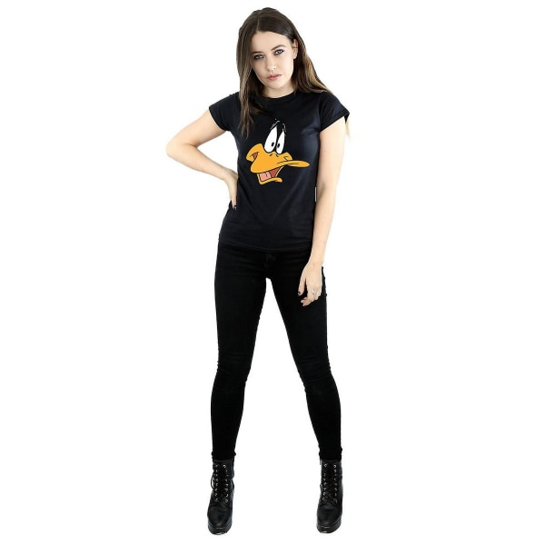 Looney Tunes Dam/Dam Daffy Duck bomull T-shirt L Svart Black L