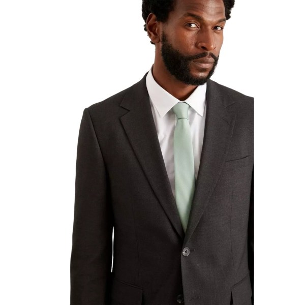 Burton Mens Essential enkelknäppt skräddarsydd kostymjacka 38R Charcoal 38R