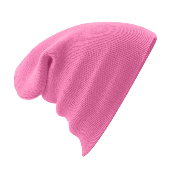 Beechfield Soft Feel Stickad Vintermössa En Storlek True Pink True Pink One Size