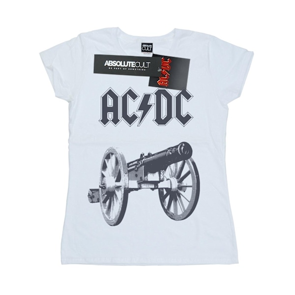 AC/DC Dam/Kvinnor For Those About To Rock Bomull T-shirt M Vit White M